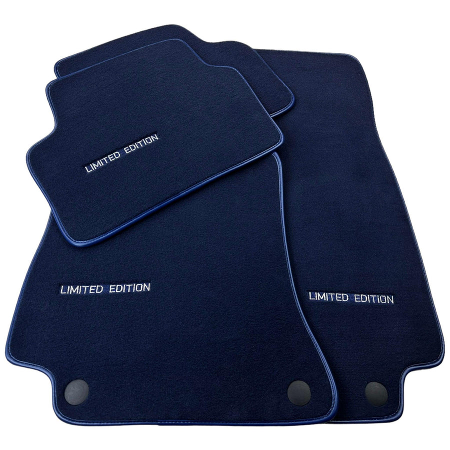Dark Blue Floor Mats For Mercedes Benz CLA-Class C117 Coupe (2013-2019) | Limited Edition - AutoWin