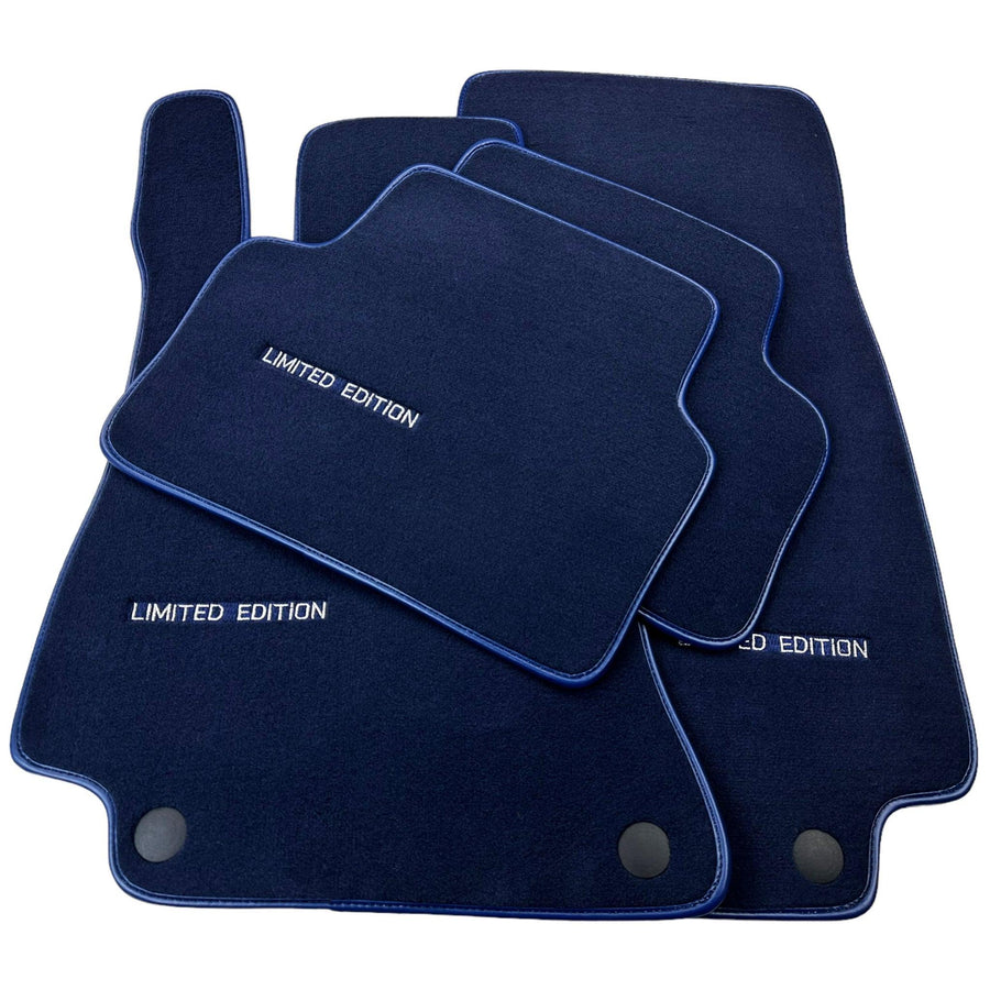Dark Blue Floor Mats For Mercedes Benz GL-Class X166 (2012-2015) | Limited Edition - AutoWin