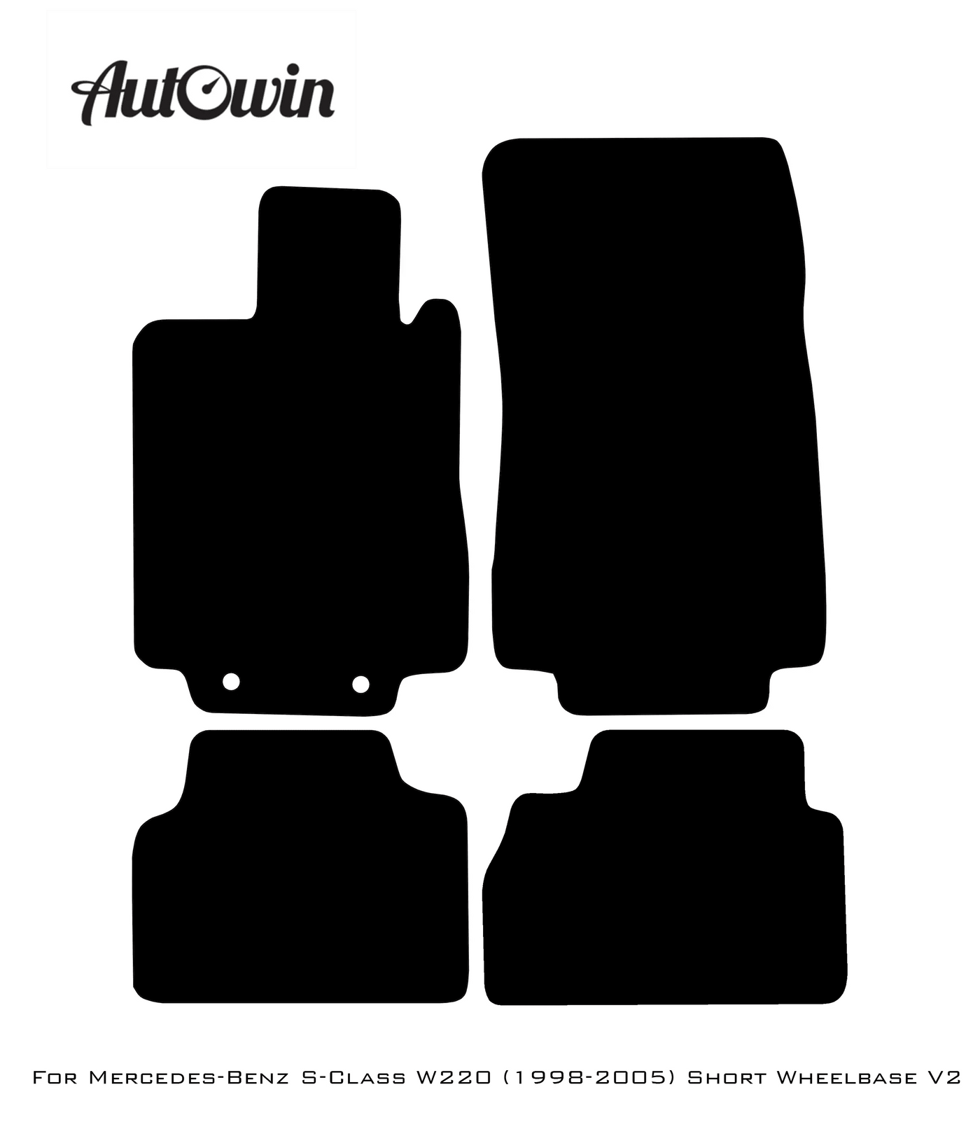 Dark Blue Floor Mats For Mercedes Benz S-Class W220 (1998-2005) Short Wheelbase | Limited Edition - AutoWin