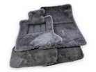 Dark Gray Sheepskin Floor Mats For Rolls Royce Dawn Rr6 2016-2023 Er56 Design Brand - AutoWin