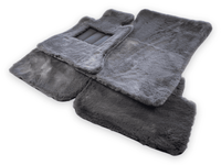 Dark Gray Sheepskin Floor Mats For Rolls Royce Phantom 2003–2016 Er56 Design Brand - AutoWin