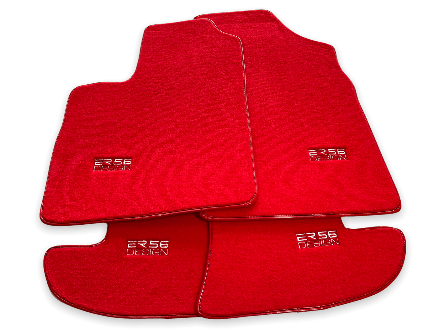 Floor Mats For Bentley Continental GT Red 2003–2011 Er56 Design - AutoWin