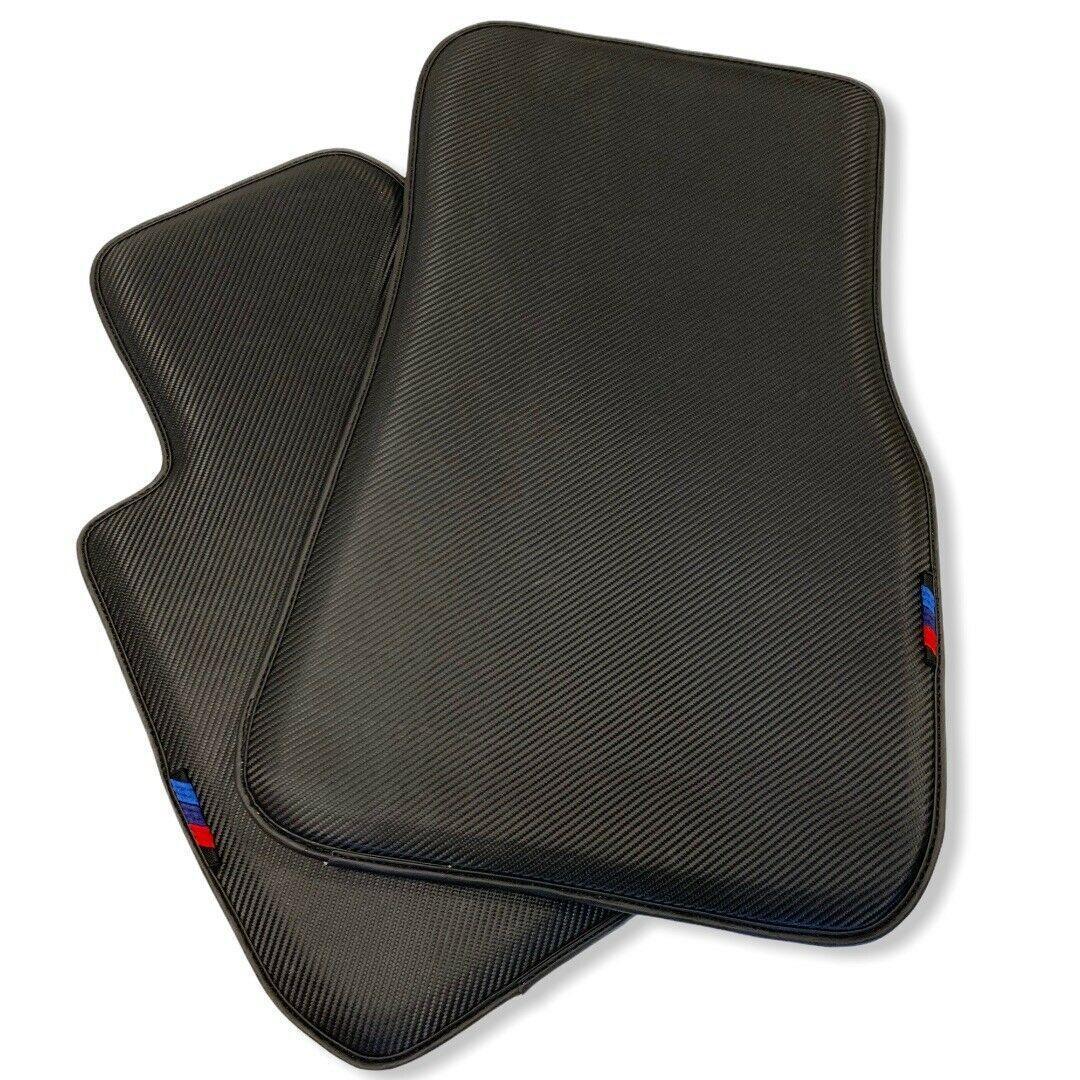 Floor Mats For BMW 3 Series E46 Convertible Autowin Brand Carbon Fiber Leather - AutoWin