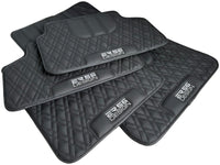 Floor Mats For BMW 3 Series E92 Lci Black Leather Er56 Design - AutoWin