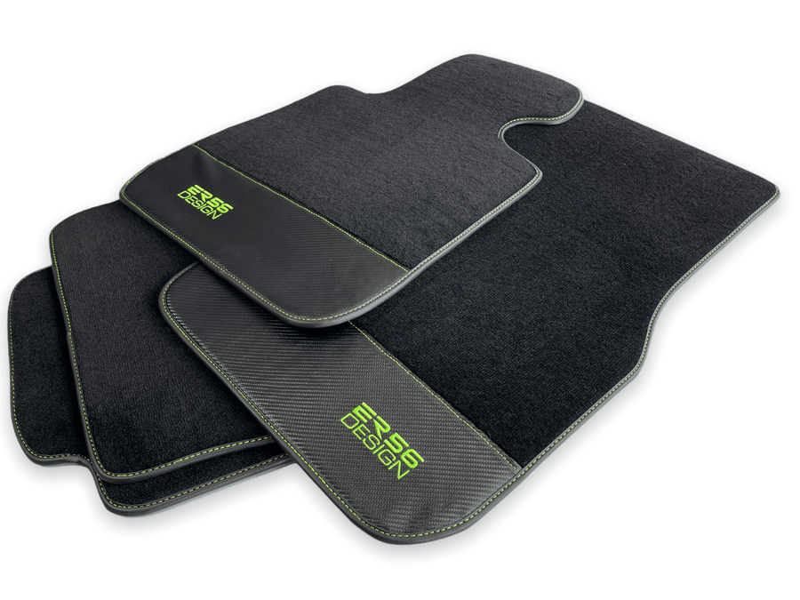 Floor Mats For BMW 3 Series E93 Lci Carbon Leather Er56 Design - AutoWin
