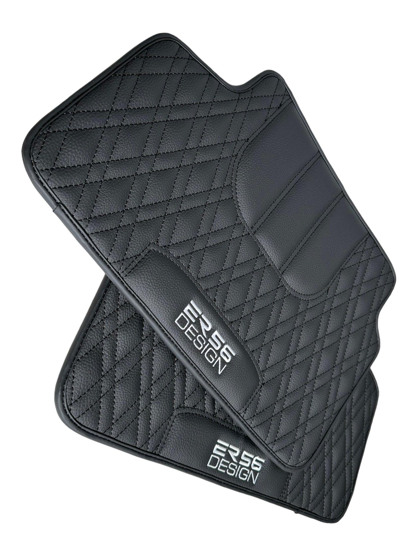 Floor Mats For BMW 4 Series F32 Black Leather Er56 Design - AutoWin