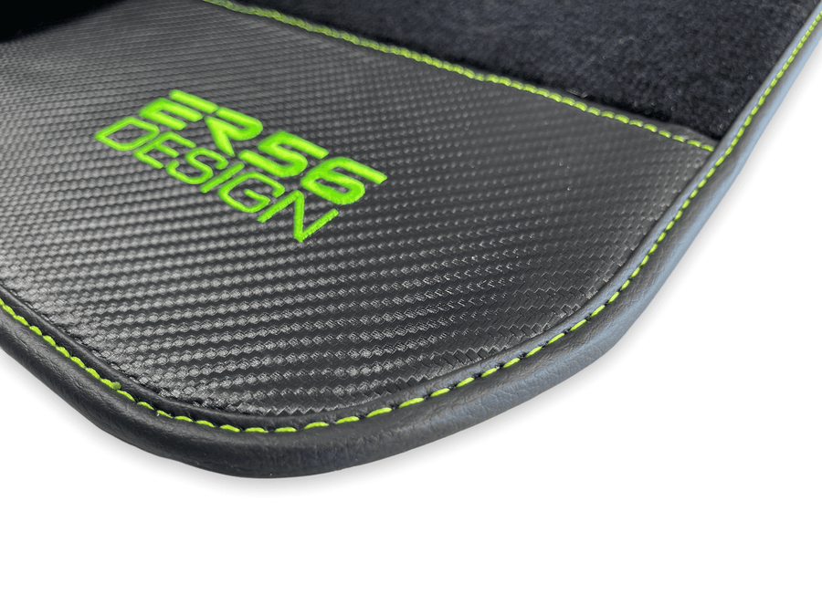 Floor Mats For BMW 4 Series G26 Gran Coupe Carbon Leather Er56 Design - AutoWin