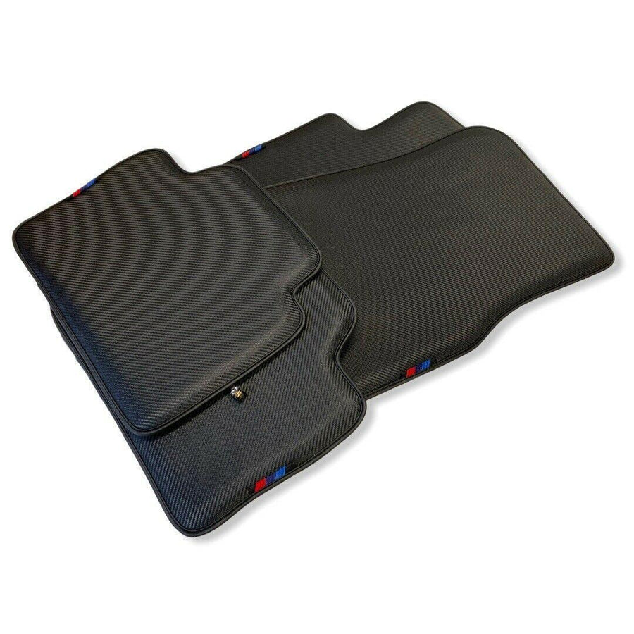 Floor Mats For BMW 6 Series E24 Coupe Autowin Brand Carbon Fiber Leather - AutoWin