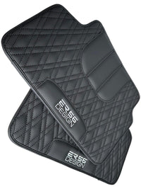 Floor Mats For BMW 7 Series E65 Black Leather ER56 Design - AutoWin