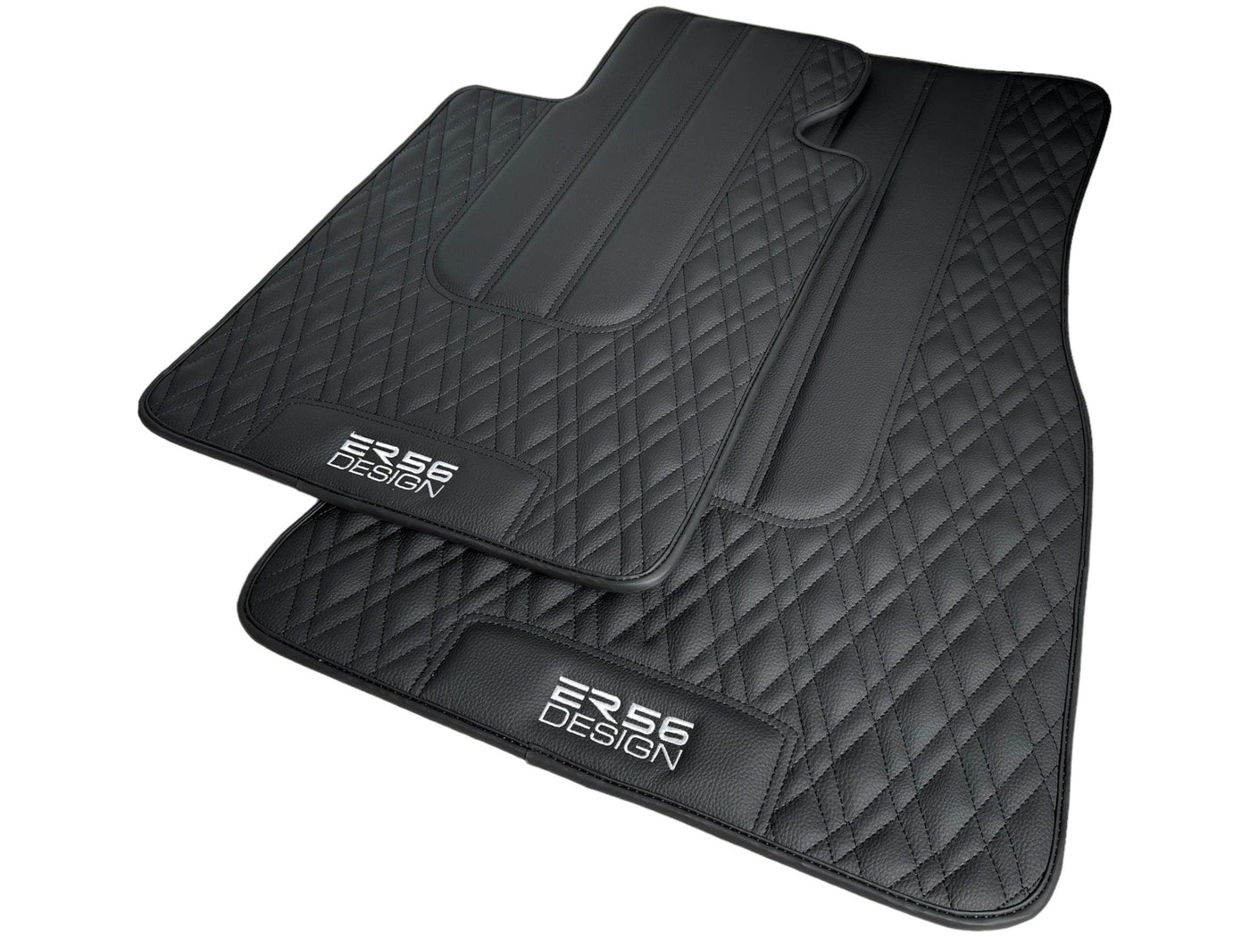 Floor Mats For BMW M3 F80 Series Black Leather Er56 Design - AutoWin