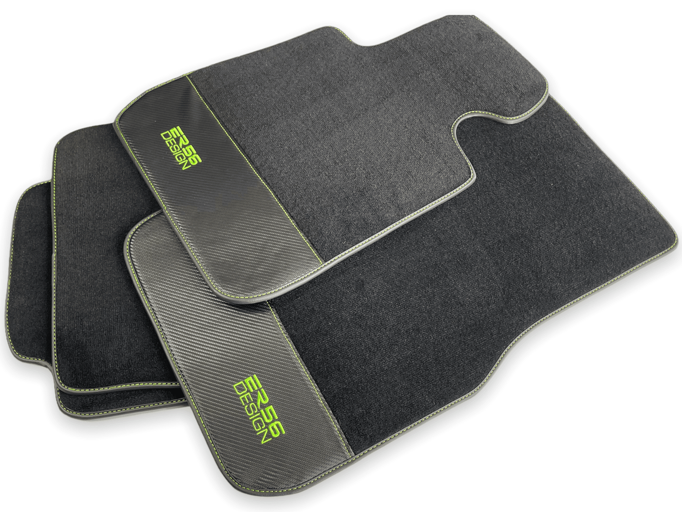 Floor Mats For BMW M5 E60 Carbon Leather Er56 Design - AutoWin