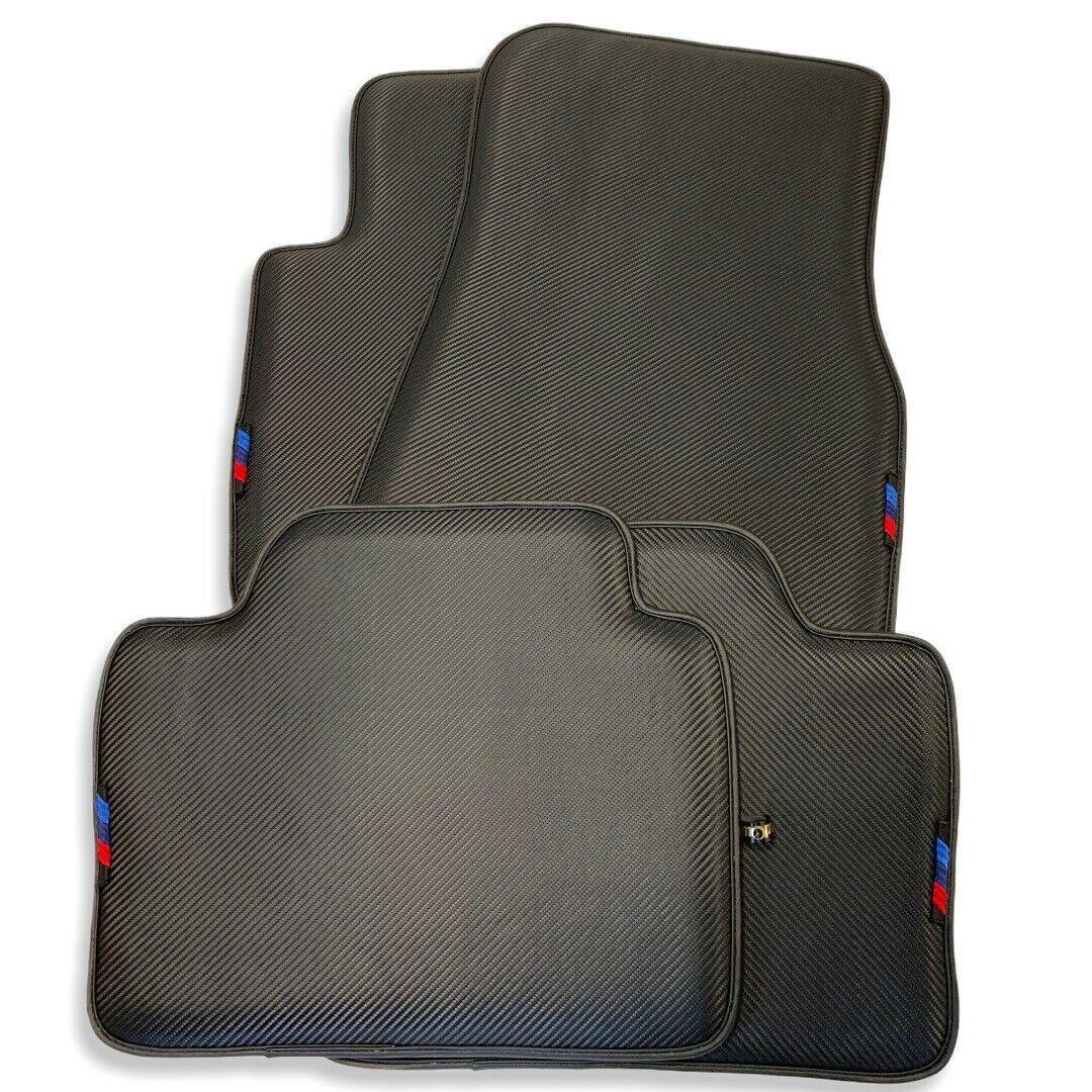 Floor Mats For BMW M6 E63 Coupe Autowin Brand Carbon Fiber Leather - AutoWin