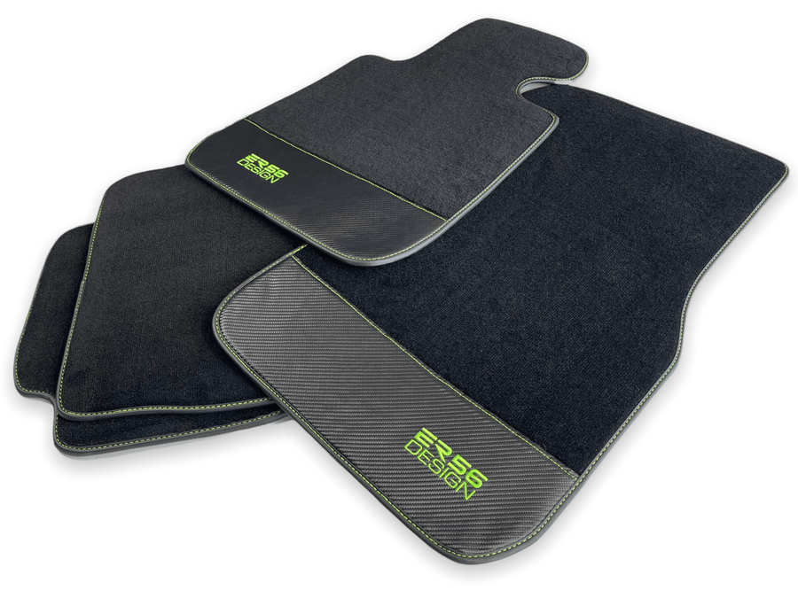 Floor Mats For BMW X5 Series E53 Carbon Leather Er56 Design - AutoWin