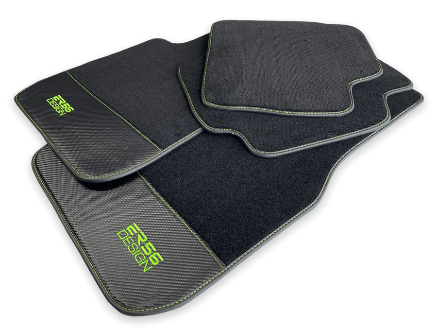 Floor Mats For BMW X6 Series F16 Carbon Leather Er56 Design - AutoWin