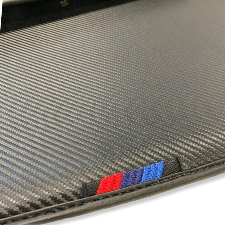 Floor Mats For BMW X6M E71 SUV Autowin Brand Carbon Fiber Leather - AutoWin