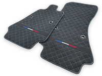 Floor Mats For Bugatti Chiron Alcantara Leather Limited Edition - AutoWin