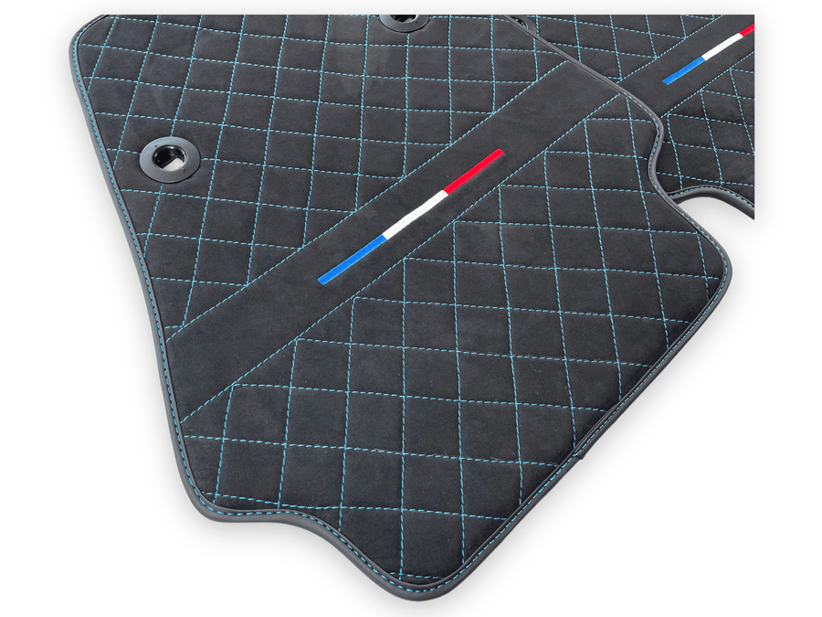 Floor Mats For Bugatti Chiron Alcantara Leather Limited Edition - AutoWin