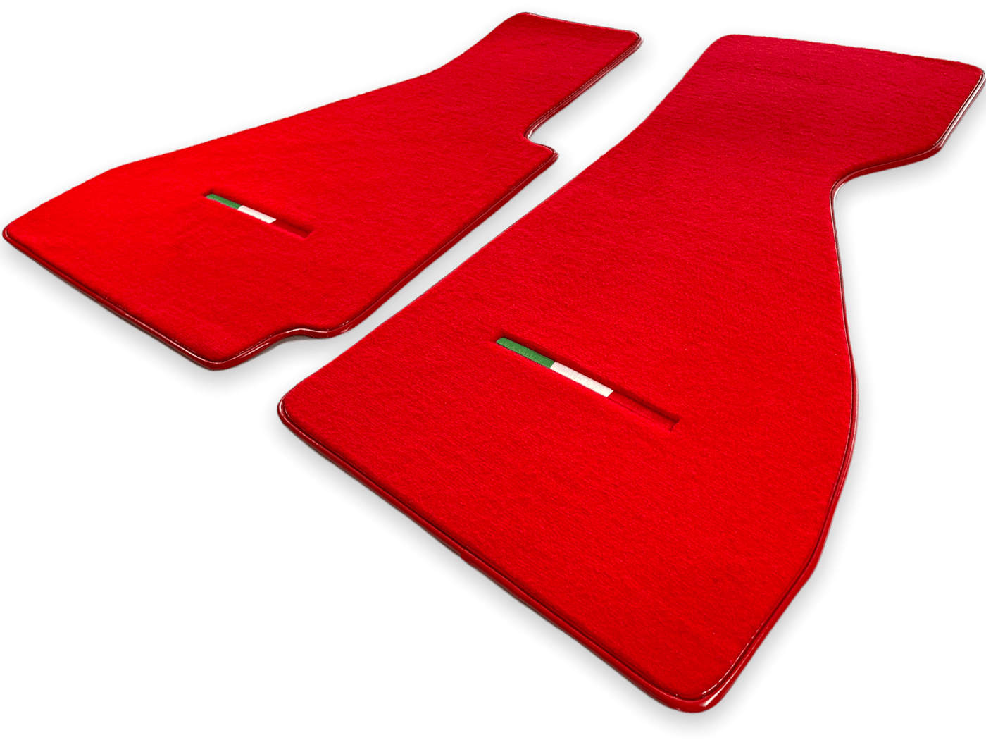 Floor Mats For Ferrari 328 GTB 1985-1989 Red Autowin Brand Italian Edition - AutoWin