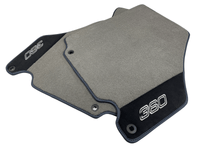 Floor Mats For Ferrari 360 Modena 1999-2005 Gray With Alcantara Leather - AutoWin