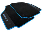Floor Mats For Ferrari 488 GTB 2015-2022 Alcantara Leather Light Blue Trim - AutoWin