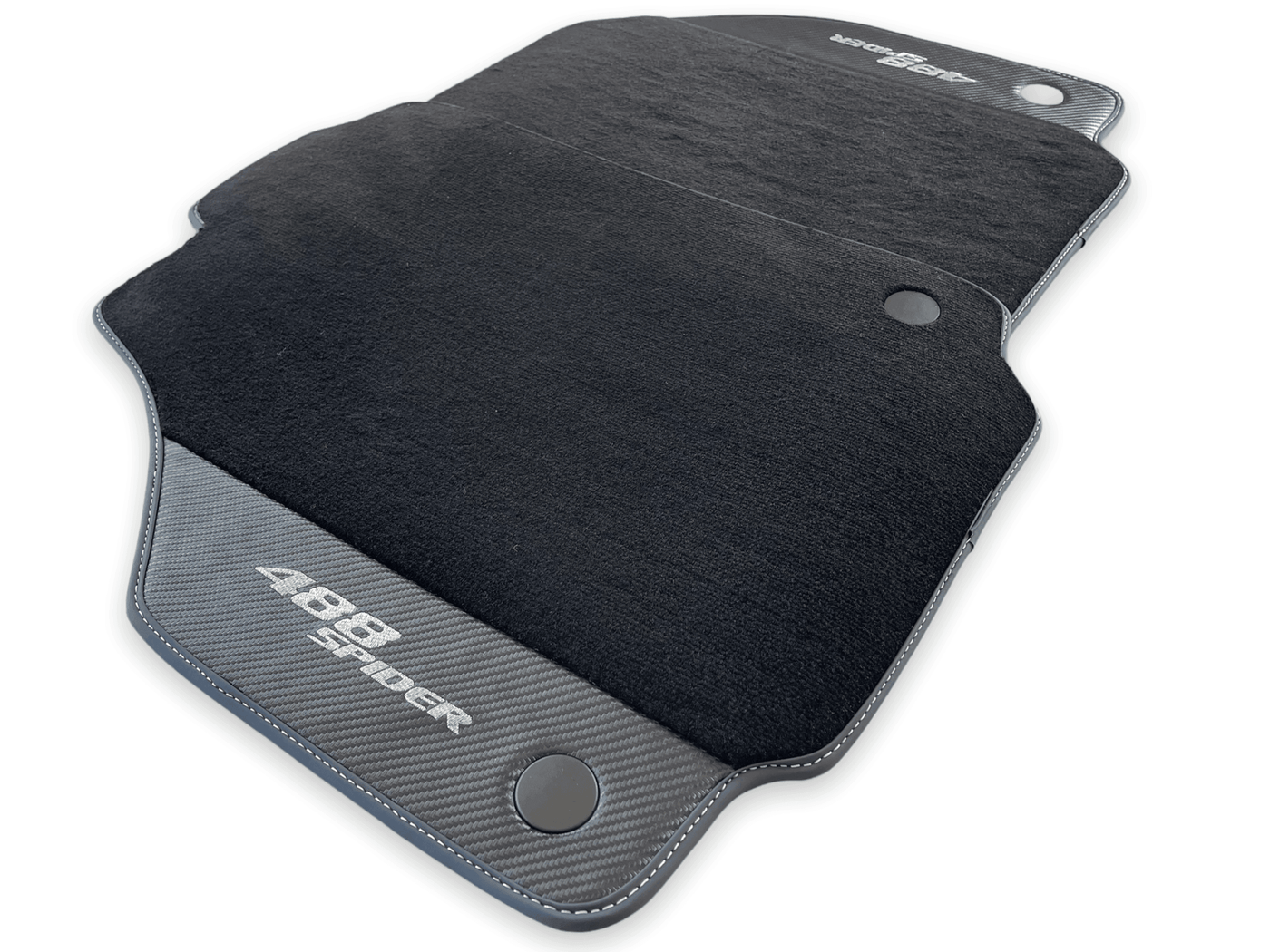 Floor Mats For Ferrari 488 Spider 2015-2022 Carbon Fiber AutoWin Brand IT Edition - AutoWin