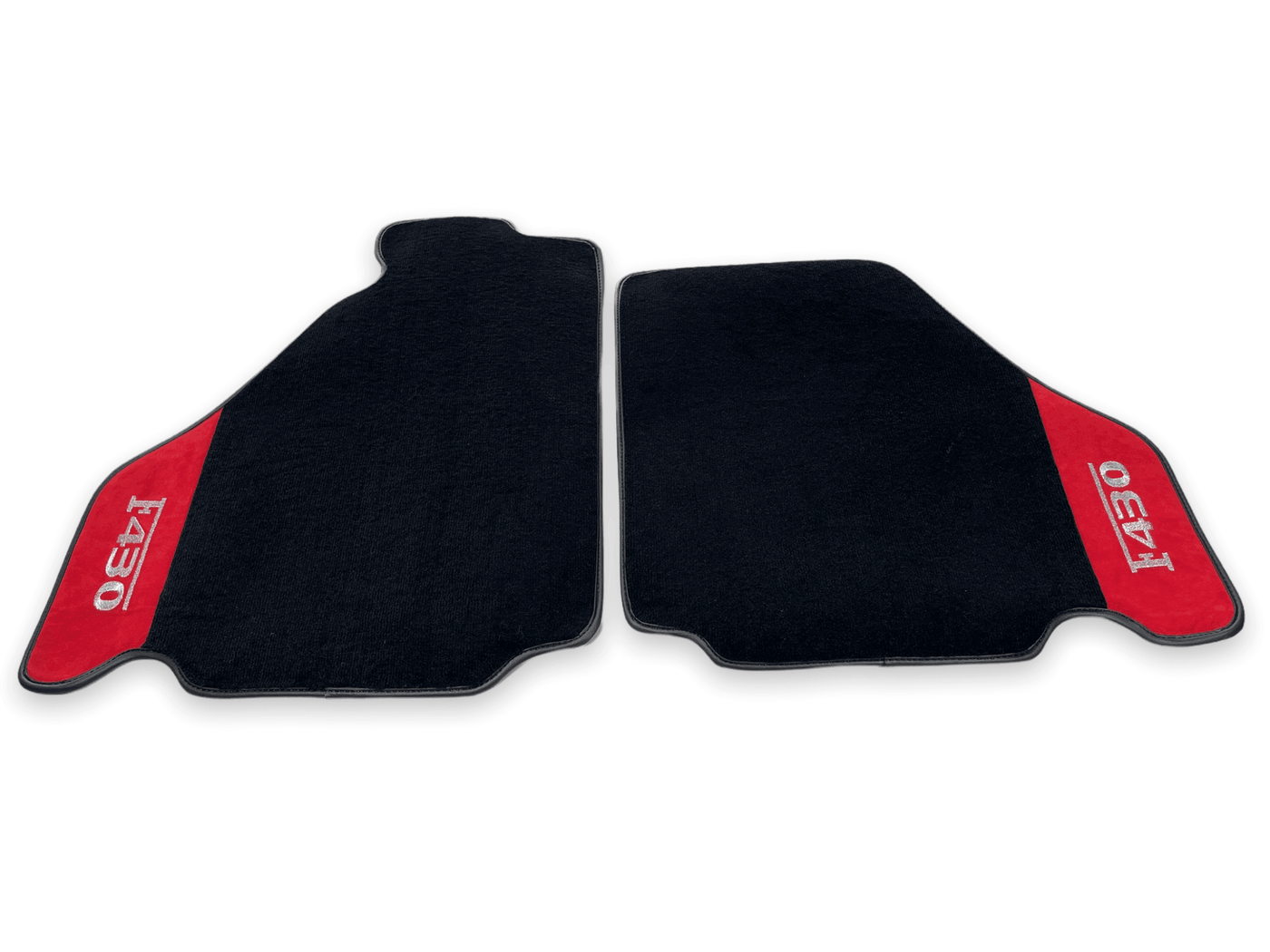Floor Mats For Ferrari F430 2004-2009 Red Alcantara Leather - AutoWin