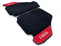 Floor Mats For Ferrari F430 2004-2009 Red Alcantara Leather - AutoWin