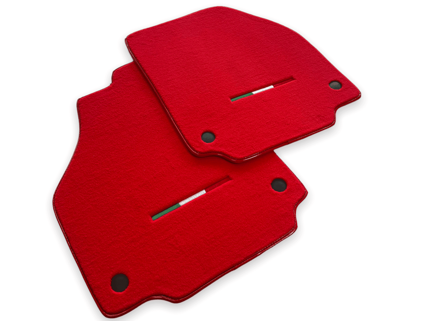 Floor Mats For Ferrari F8 Tributo 2019-2023 Red Italian Edition - AutoWin