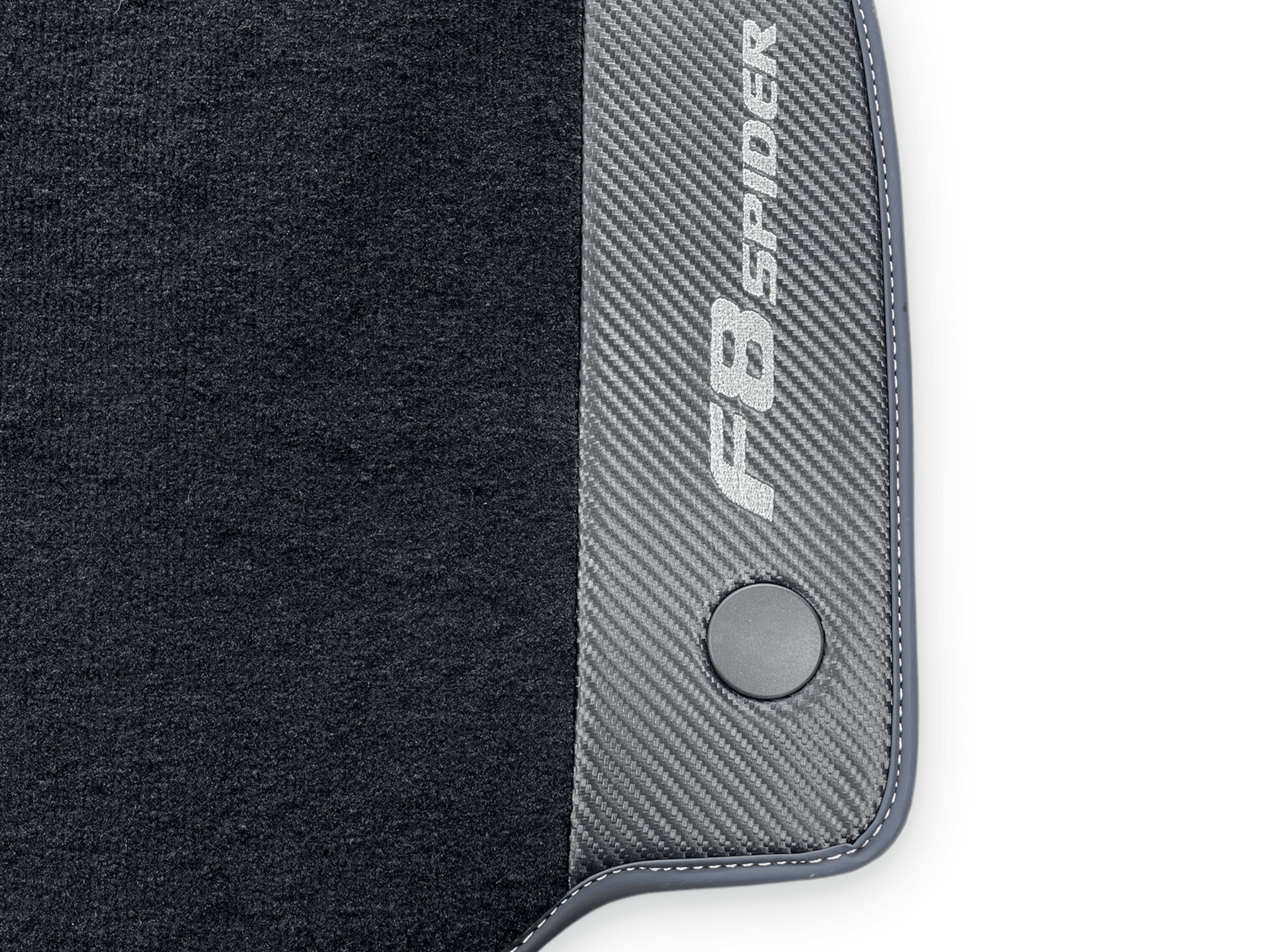 Floor Mats For Ferrari F8 Spider 2019-2022 With Carbon Fiber Leather - AutoWin