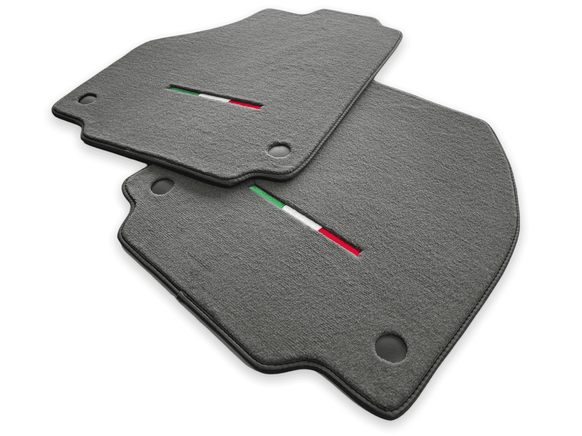 Floor Mats For Ferrari F8 Tributo (2019-2023) Gray Italian Edition - AutoWin