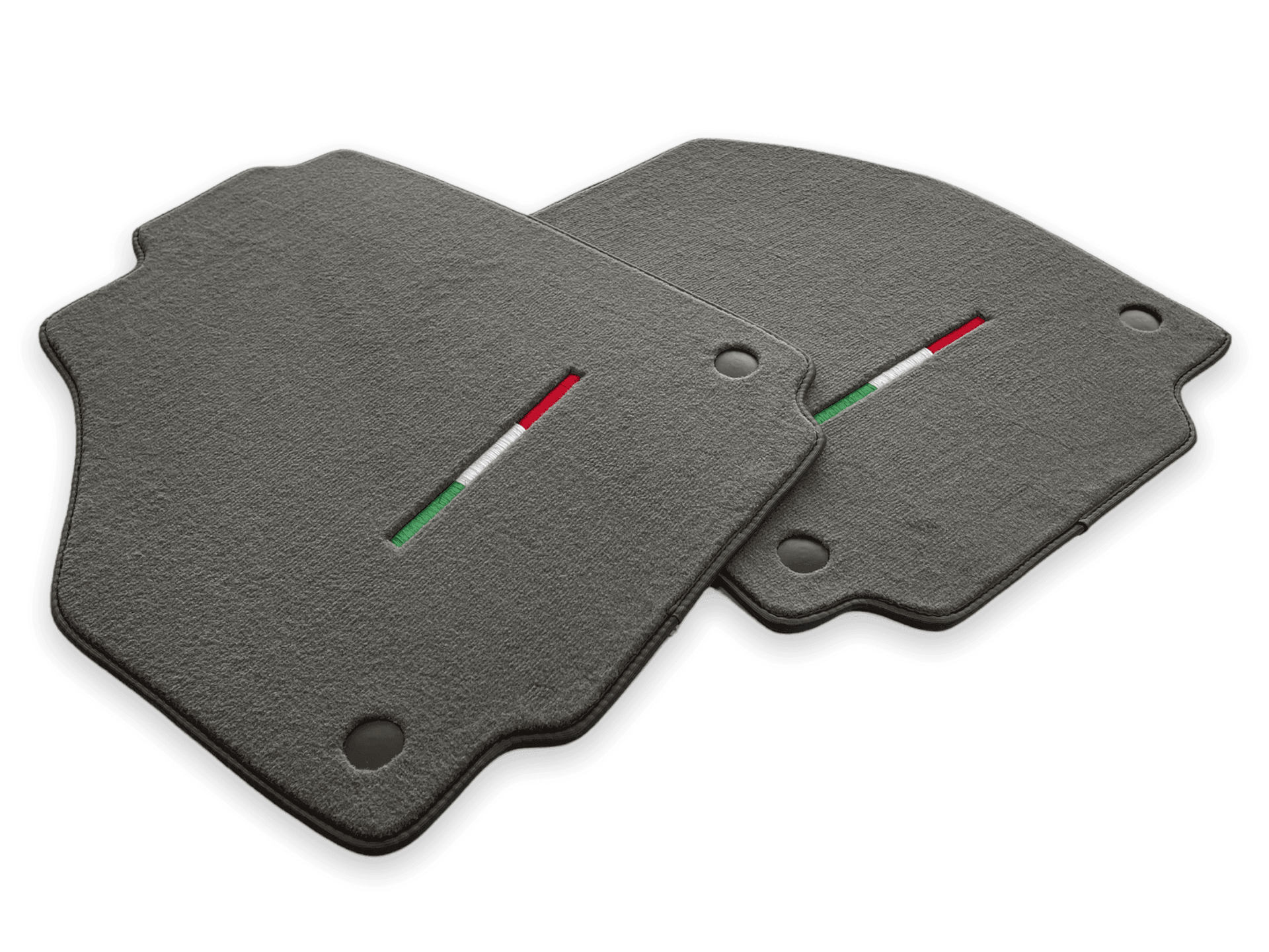 Floor Mats For Ferrari F8 Tributo (2019-2023) Gray Italian Edition - AutoWin