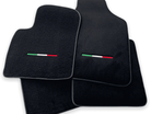 Italian Edition Black Floor Mats for Fiat 500X (2018-2024) Convertible - AutoWin