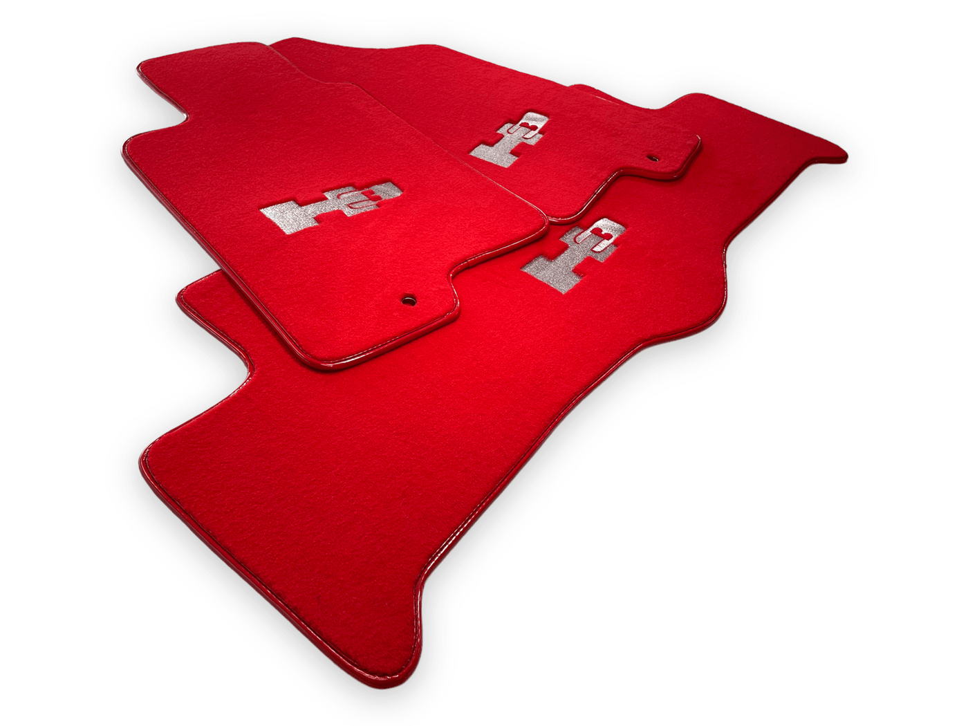Floor Mats For Hummer H3 2005-2010 Tailored Red Color Carpets - AutoWin