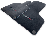 Floor Mats for Lamborghini Huracan With Italian Flag Red Stitch - AutoWin