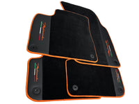 Floor Mats For Lamborghini Urus Performante Leather And Orange Trim - AutoWin