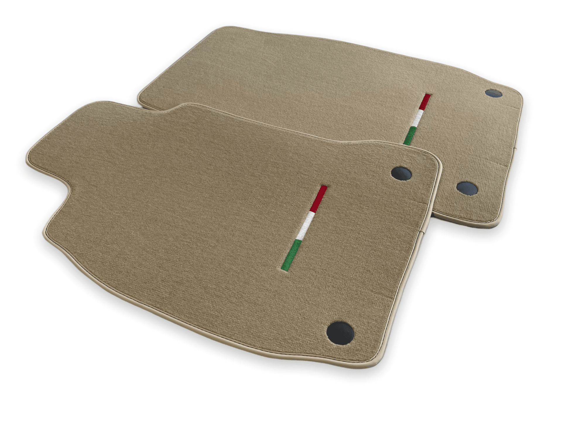 Floor Mats For Maserati Quattroporte Beige IT Edition - AutoWin