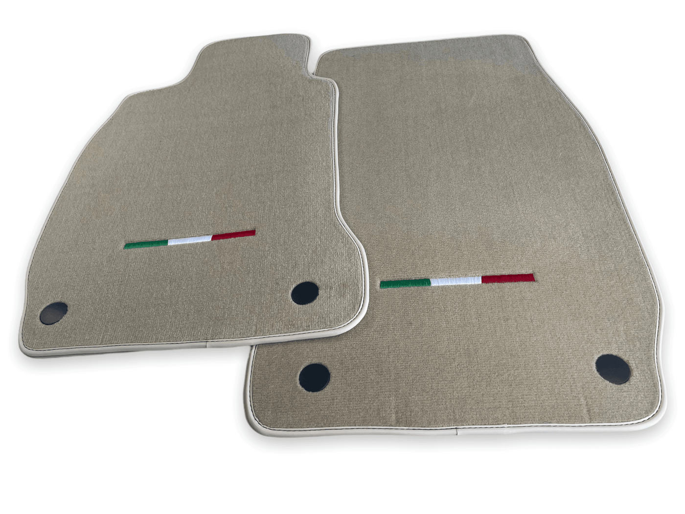 Floor Mats For Maserati Quattroporte Beige IT Edition - AutoWin