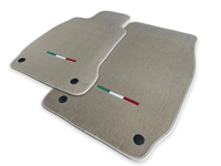 Floor Mats For Maserati Quattroporte Beige IT Edition - AutoWin