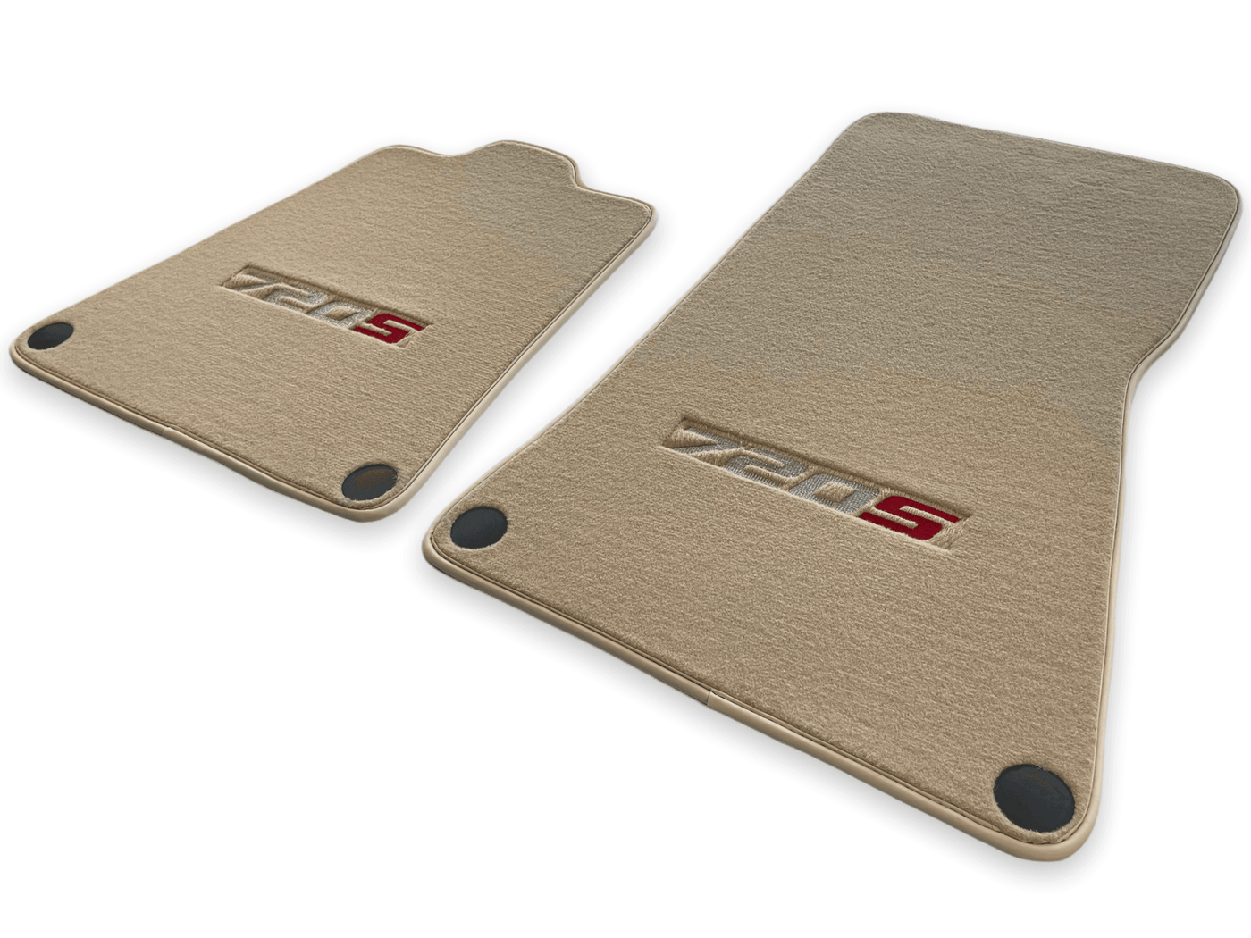 Floor Mats For McLaren 720S Beige Tailored Carpets Set AutoWin - AutoWin