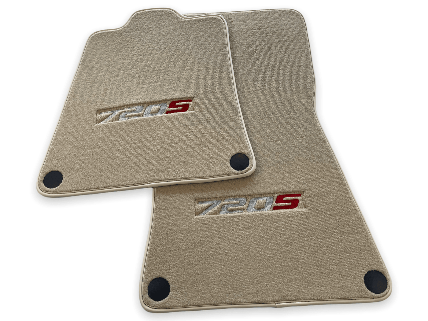 Floor Mats For McLaren 720S Beige Tailored Carpets Set AutoWin - AutoWin