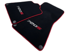 Floor Mats For McLaren 720S Black Tailored With Red Trim - AutoWin
