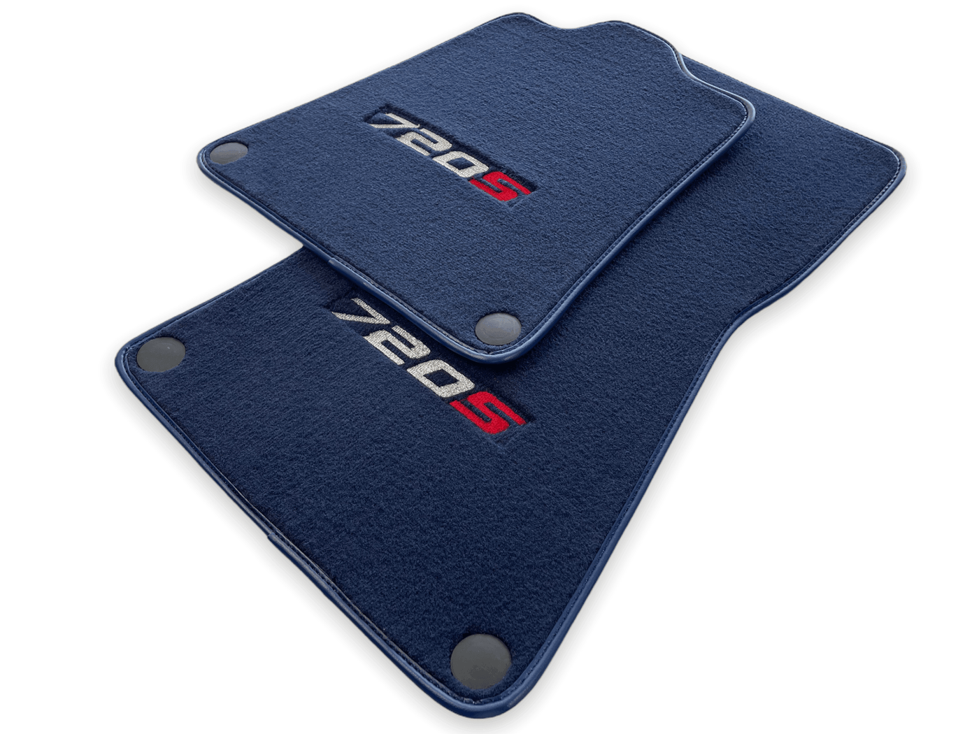 Floor Mats For McLaren 720S Dark Blue Tailored Carpets Set AutoWin - AutoWin