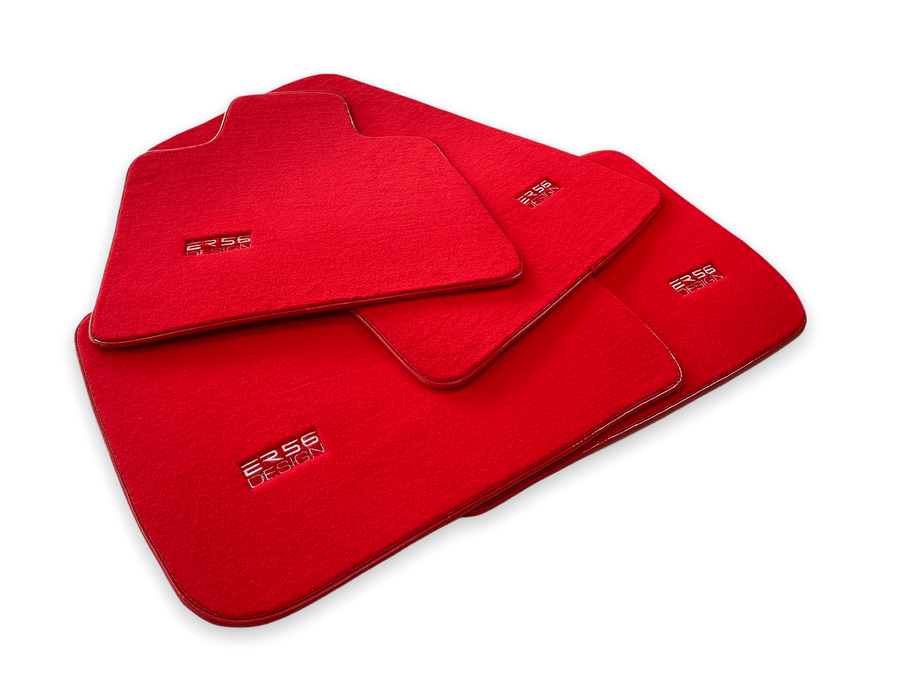 Floor Mats For Rolls Royce Dawn Rr6 2016-2023 Red Er56 Design - AutoWin