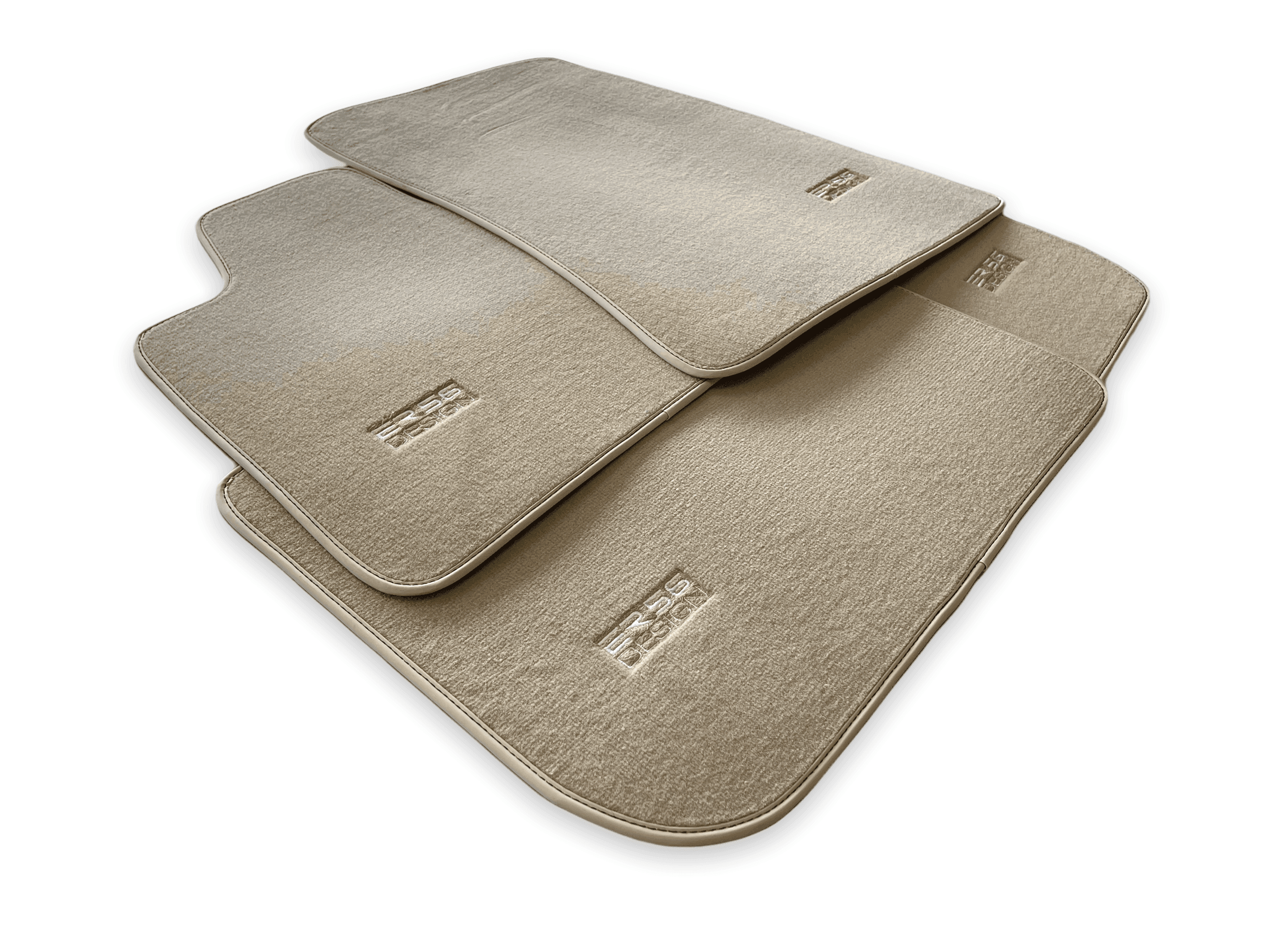 Floor Mats For Rolls Royce Ghost Series II (2021-2024) Beige ER56 Design - AutoWin