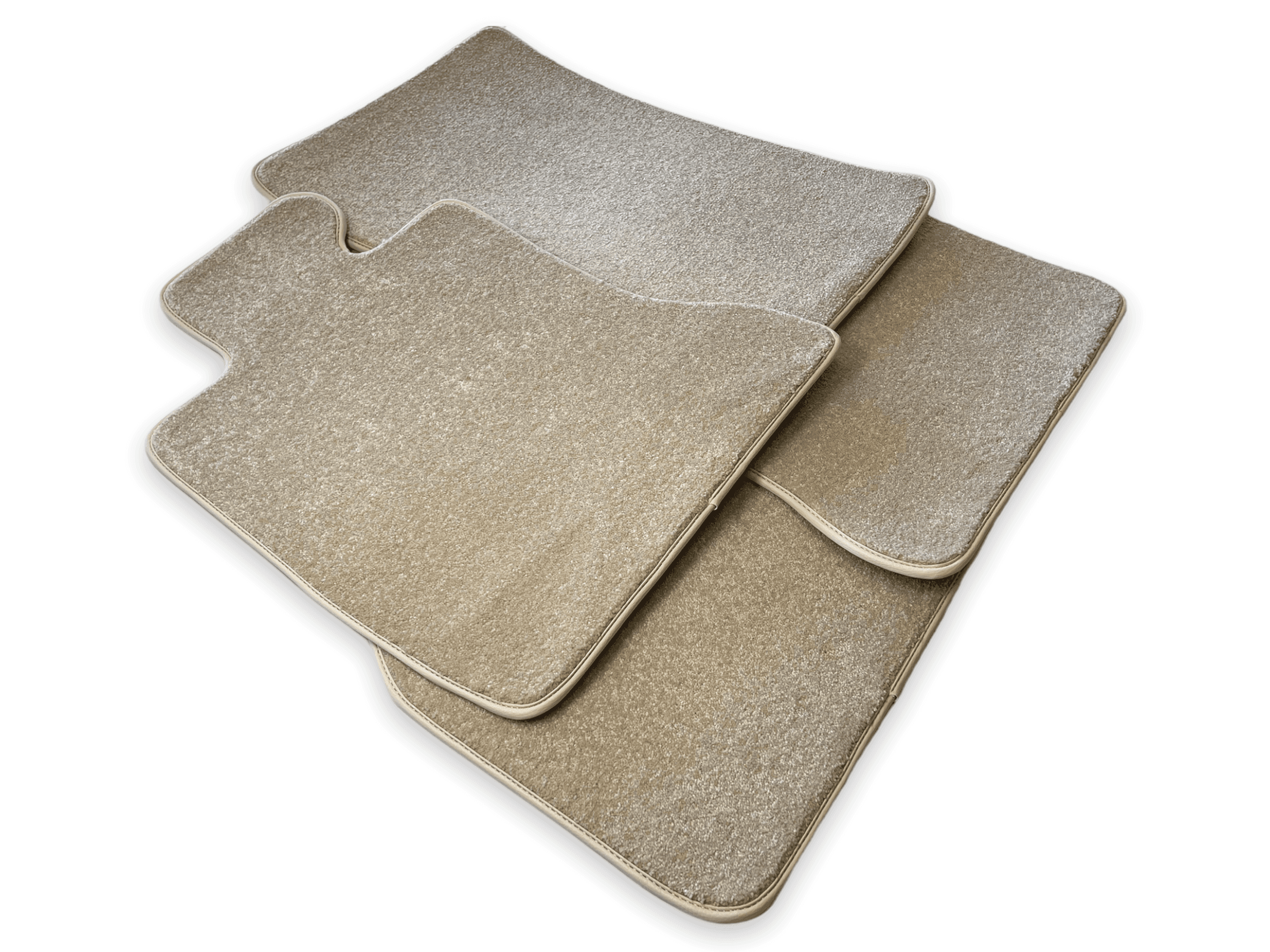 Floor Mats For Rolls Royce Ghost Series II (2021-2024) Beige Luxury Quality - AutoWin