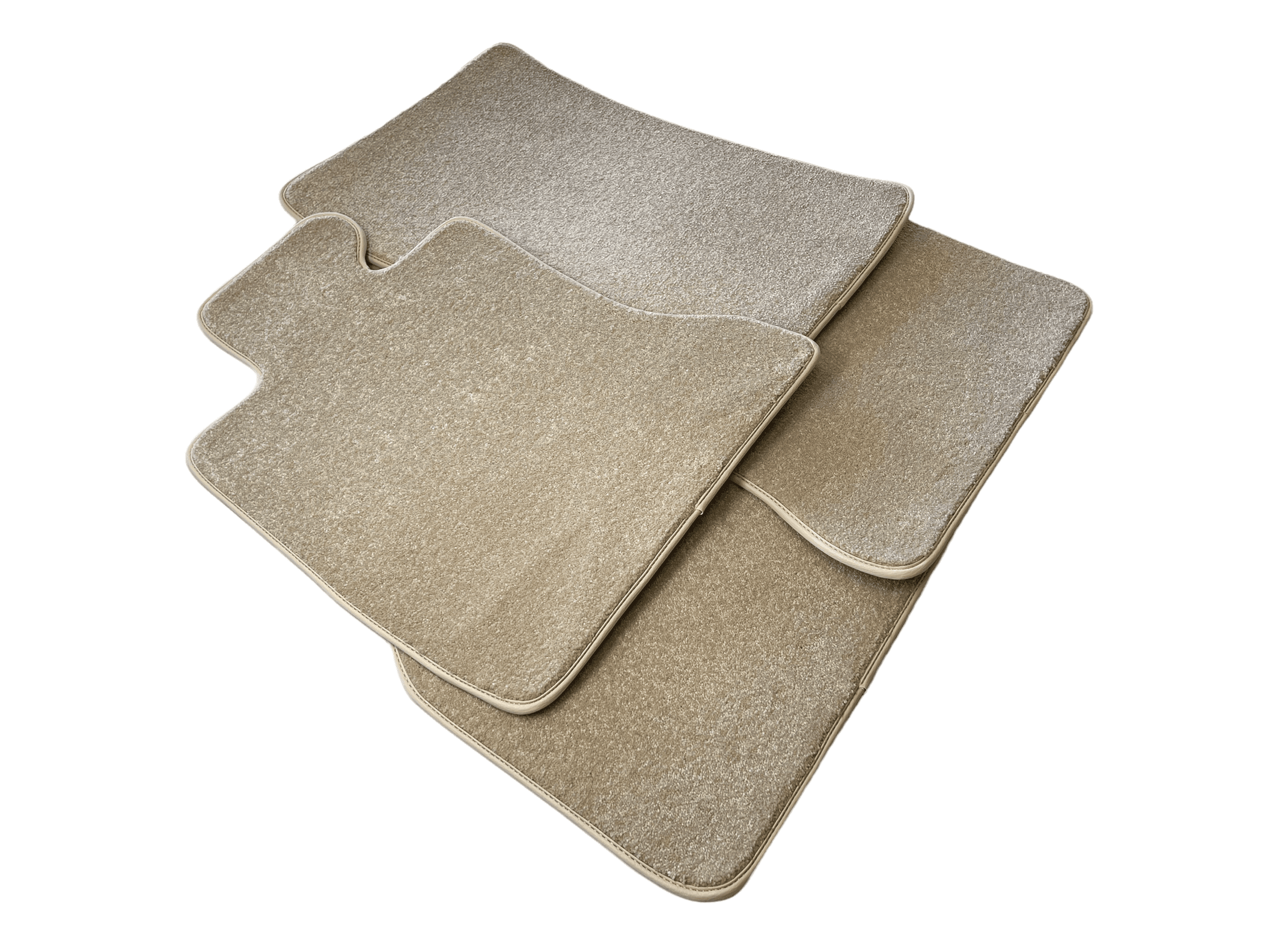 Floor Mats For Rolls Royce Ghost Series II (2021-2024) Beige Luxury Quality - AutoWin
