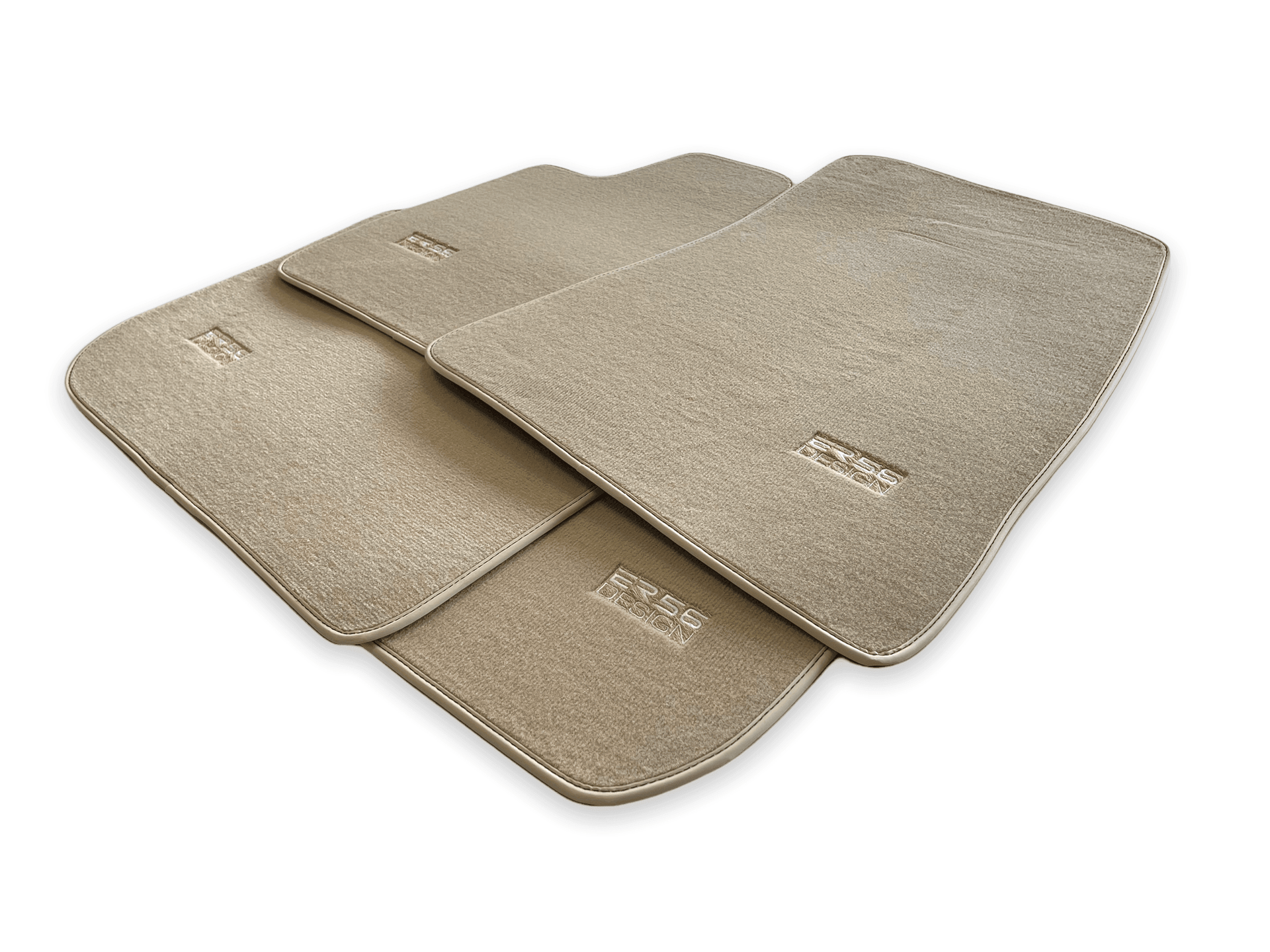 Floor Mats For Rolls Royce Phantom Drophead Coupe 2007–2016 Beige Er56 Design - AutoWin