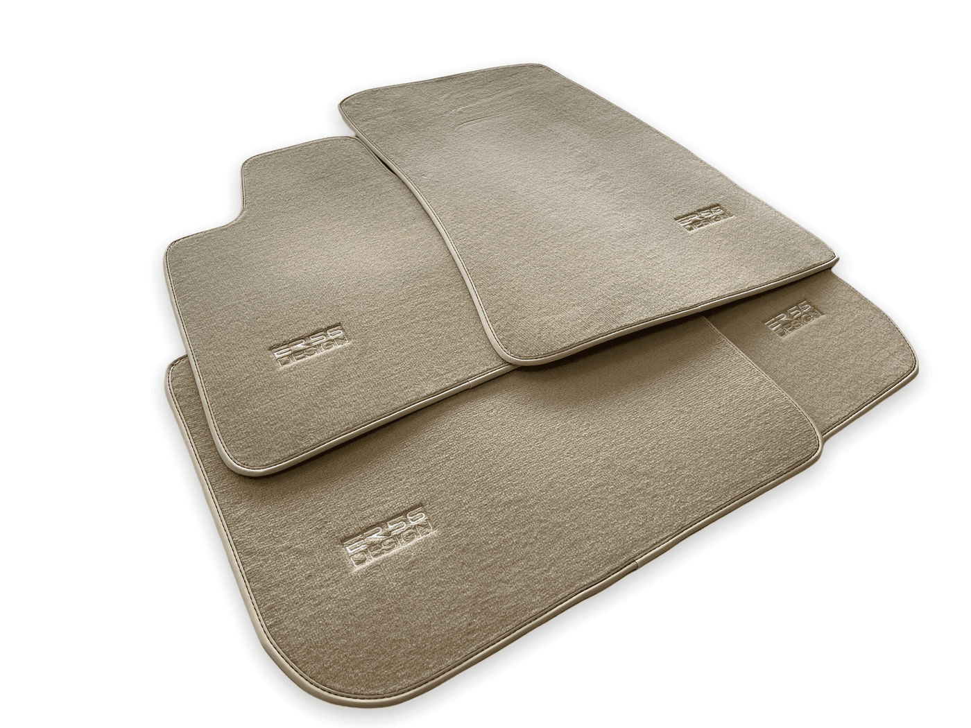 Floor Mats For Rolls Royce Phantom Drophead Coupe 2007–2016 Beige Er56 Design - AutoWin