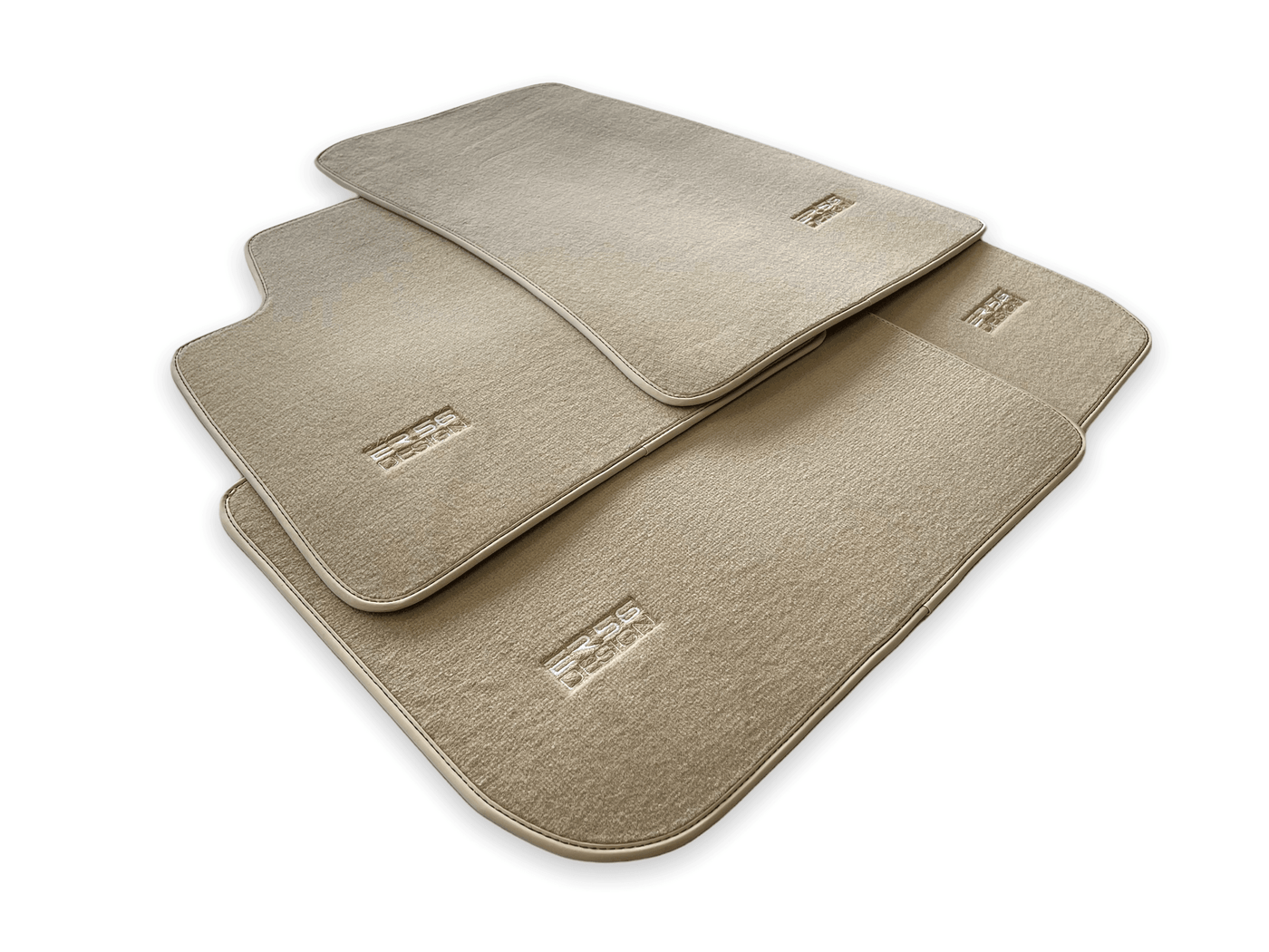Floor Mats For Rolls Royce Shadow 1965-1977 Beige Er56 Design - AutoWin