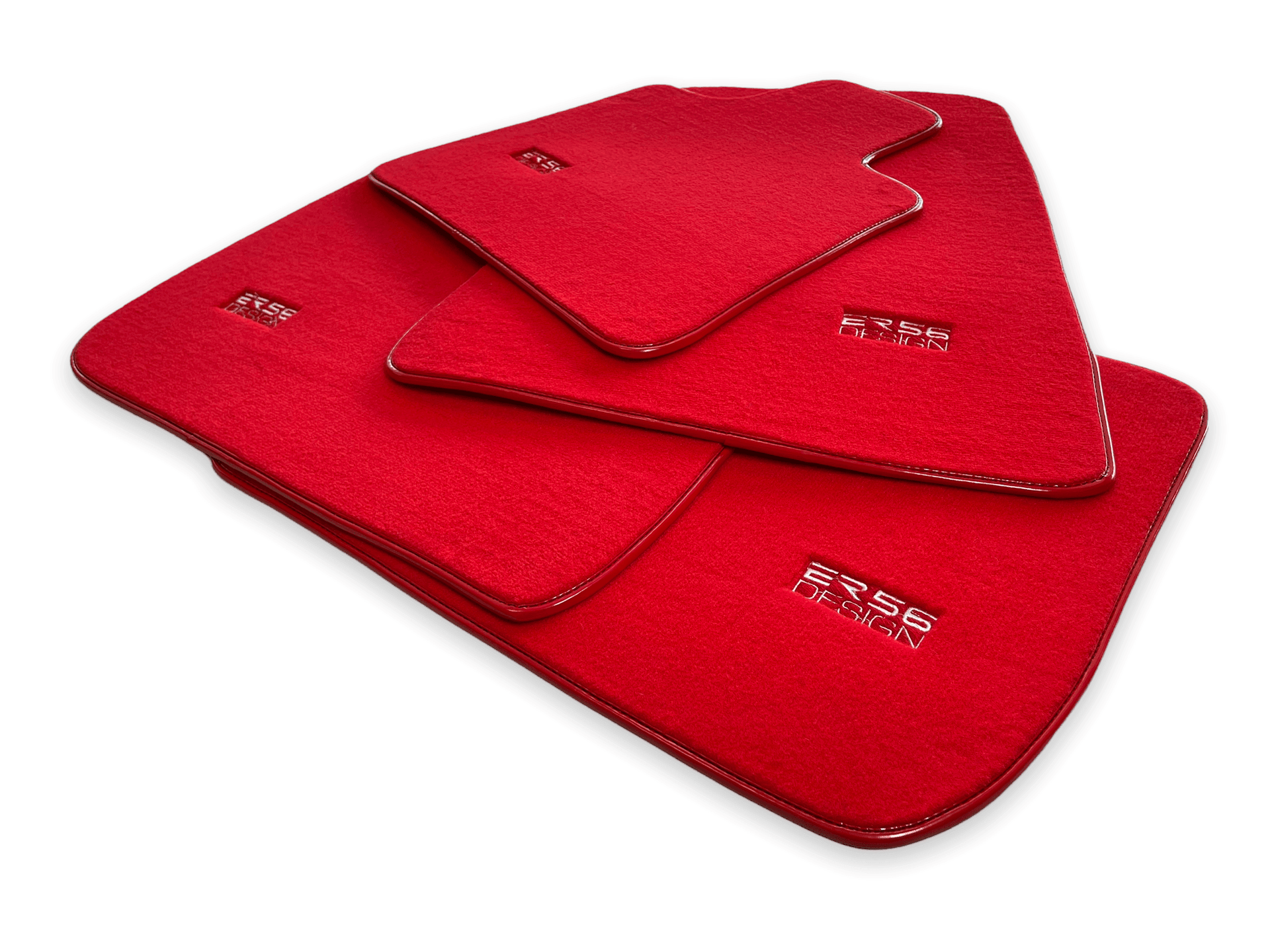 Floor Mats For Rolls Royce Shadow 1965-1977 Red ER56 Design - AutoWin